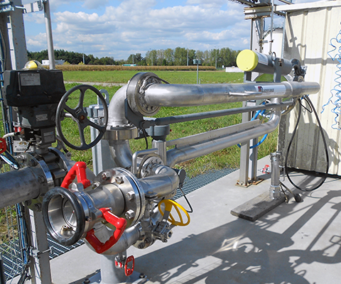 chemical valve loading arm installation
